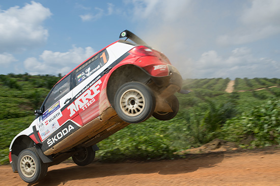 Team MRF's Gaurav Gill (seen here in action in Malaysia last year) can clinch the APRC crown if he wins this weekend.